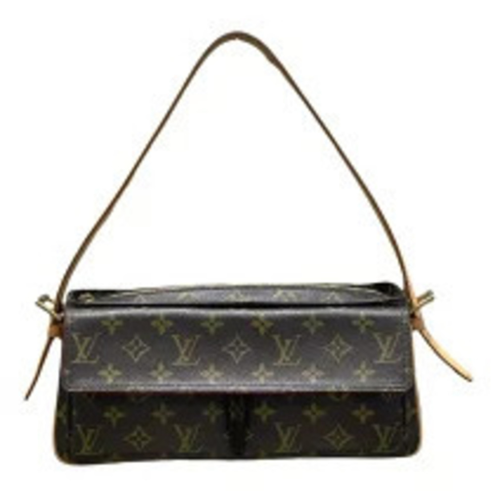 Louis Vuitton Vivacite Brown Leather Handbag